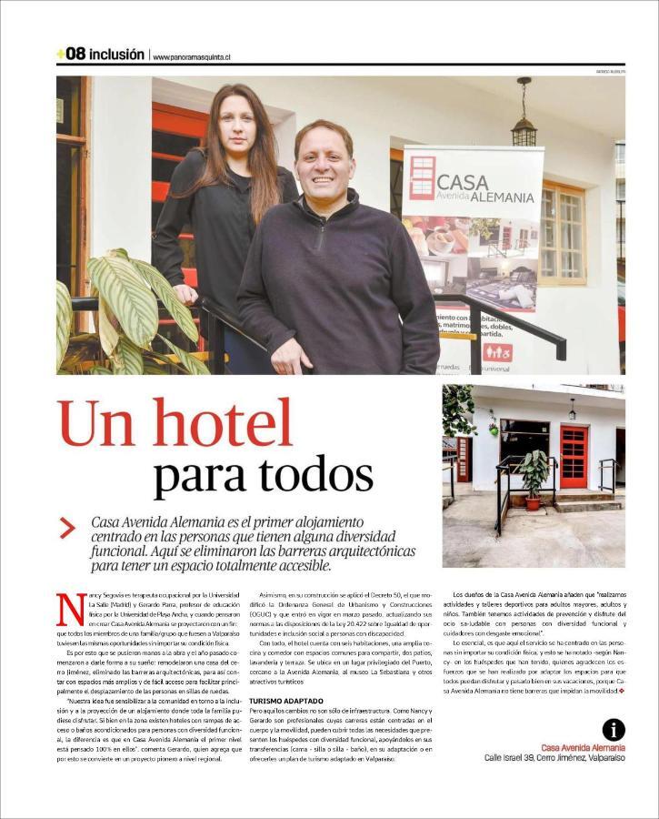 Hotel Casa Avenida Alemania Valparaíso Exterior foto